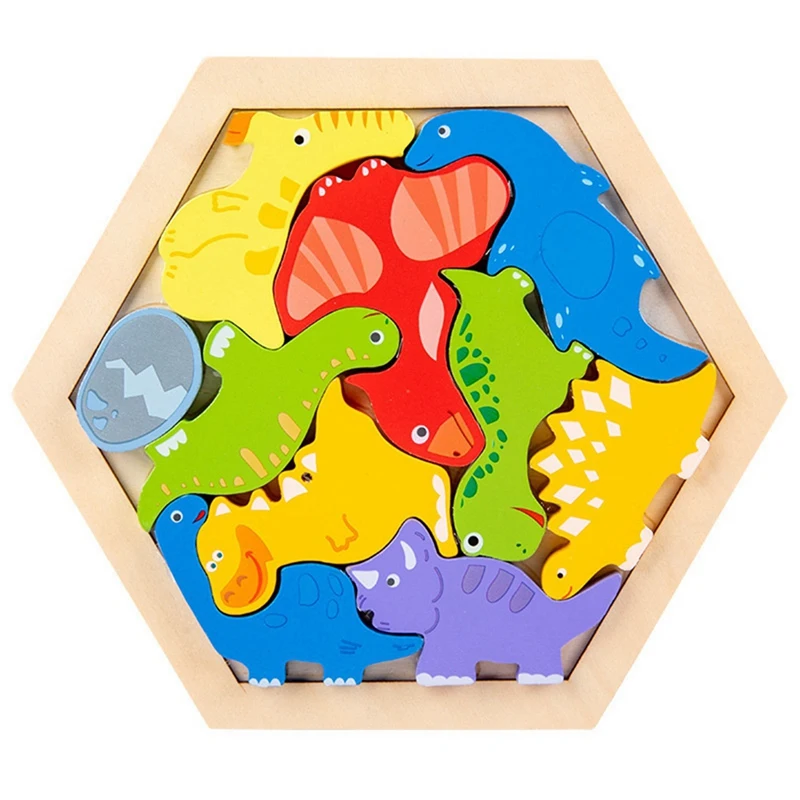 Giocattolo per bambini Puzzle in legno Puzzle di intelligenza per bambini Sviluppo Ealia educativo per puzzle