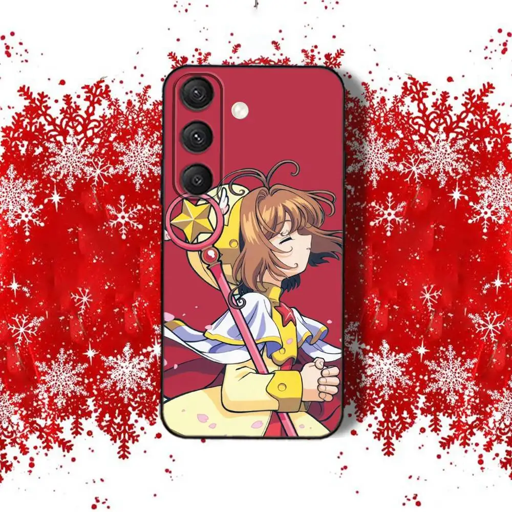 S-SakuraS Comic CardcaptorS Telefoonhoesje voor Samsung S22, S24, S25, S23, S20, S30, S21, Ultra, Plus, 5G, Fe, Lite schokbestendige duurzame Cover