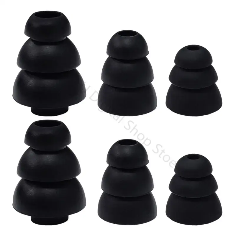 96BA 3,8 mm, mehrere Größen, 6 Stück, geräuschisolierende Silikon-Ohrhörerspitzen für die meisten In-Ear-Kopfhörer – Detail 9