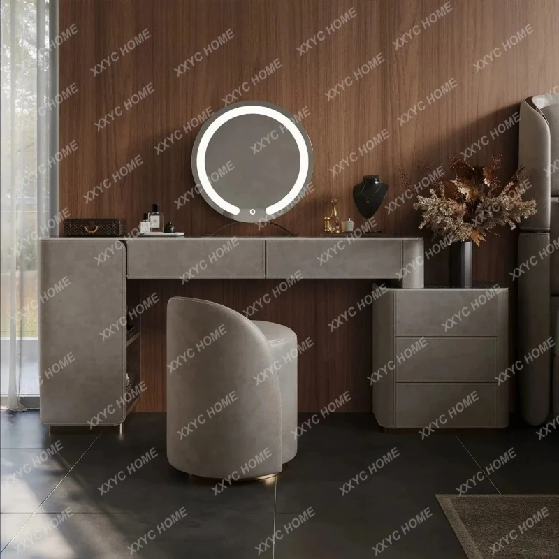 Light luxury slate dresser, villa master bedroom dressing table storage cabinet