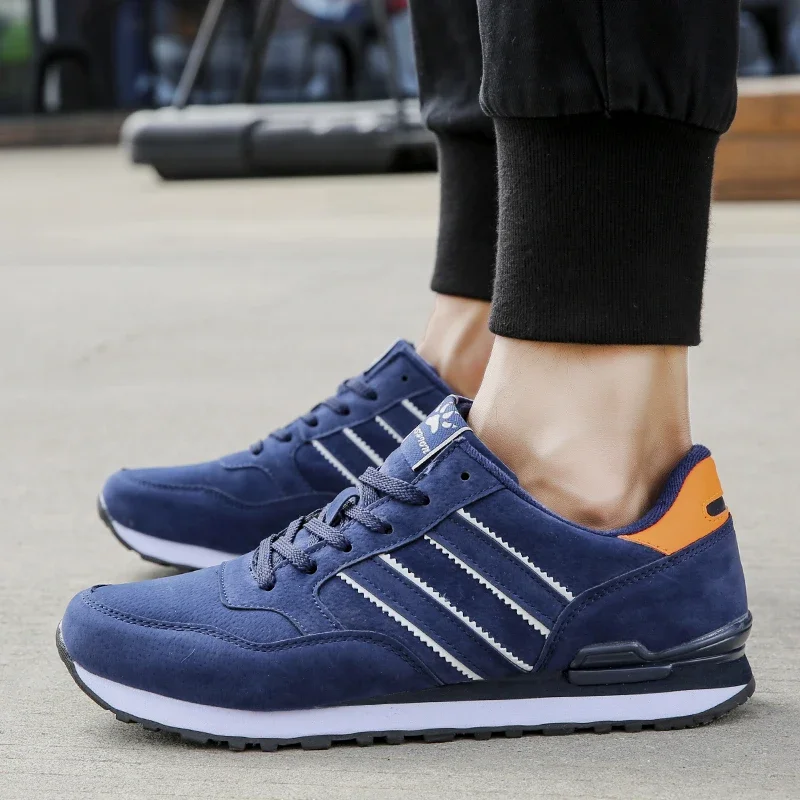 Herren Wildleder Leder Turnschuhe Herren klassische Laufschuhe leichte bequeme Outdoor-Sportschuhe atmungsaktive flache Jogging schuhe