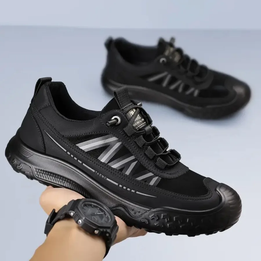 

Men'S Versatile Casual Shoes Easy Slip-on Sneakers with Drawstring Elastic Laces Suitable for Daily Travel and Office Wear Micr