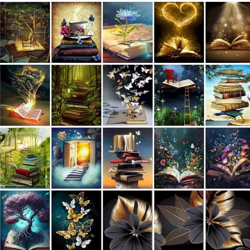 

GATYZTORY 60x75cm Painting By Numbers Scenery Acrylic Paint By Numbers Book DIY Pictures By Numbers Adults Crafts Home decor