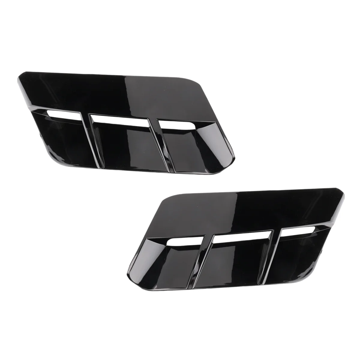 Car Black Matte Engine Hood Air Outlet Vent Cover Trim for Dodge Challenger 2015-2020 Car Accessories