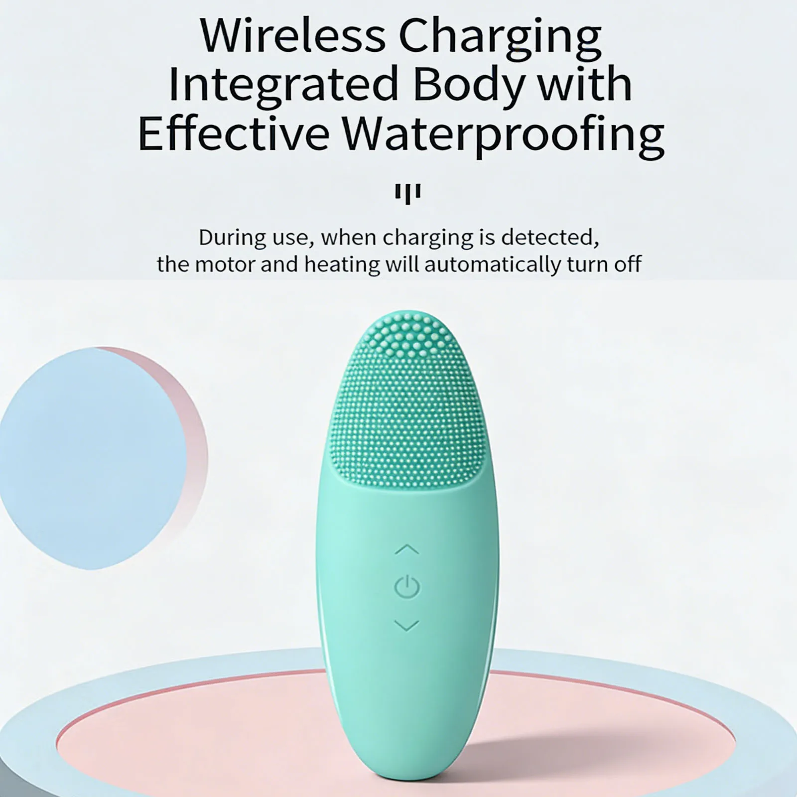 YUNCHI Verwarmingsreiniger Elektrisch Sonic Gezichtsreiniging Zorgapparaat Oplaadbare Peeling Vibrerende Massager IPX7 Waterdicht