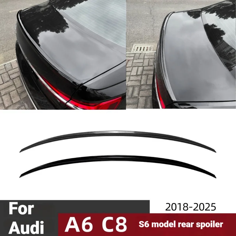 Suitable AudiA6 C8 2018-2025 S6Rear spoiler, aerodynamic wing, car sticker, exterior modification