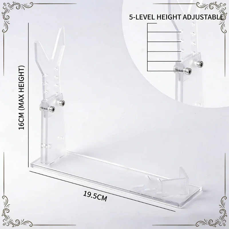 2026 1/2pcs Adjustable Acrylic Toy Gun Rack  Thickened Universal Storage Display Rack