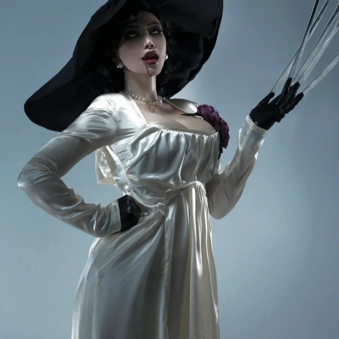 Lady Dimitrescu Cosplay Costume Chatelain Alcina Resident Evil 8 Comtesse Sexy Halloween Party Lady