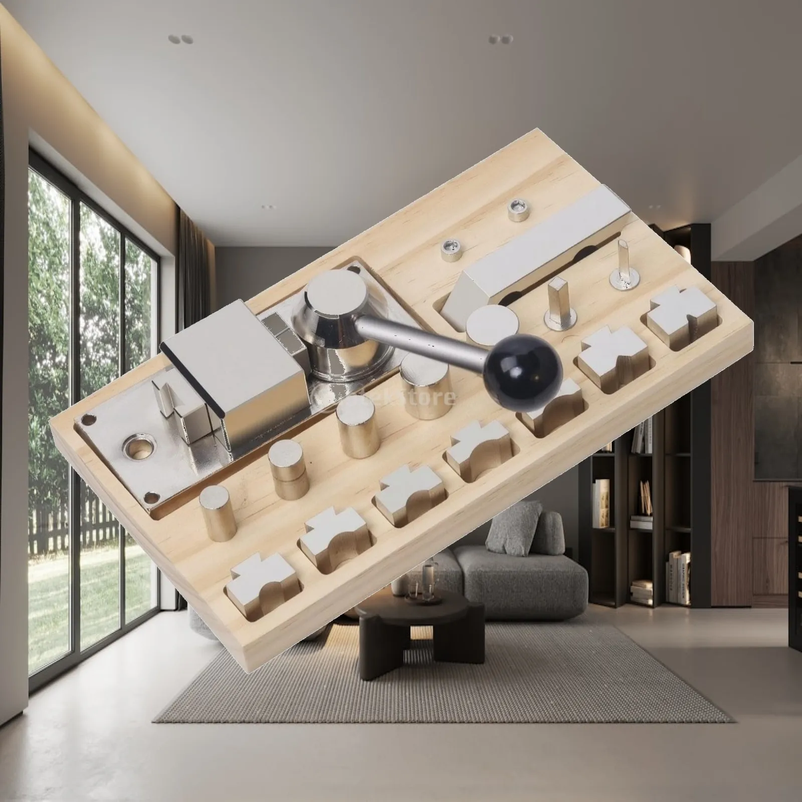 Jewelry Bending Machine for Gold Silver Copper Ring Former Hand Operated Tool with Mandrels for DIY Jewelry