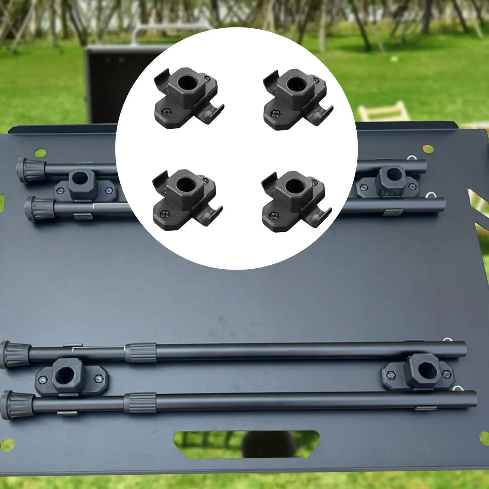 

4x Skateboard Stool Legs Connection Links Bottom Connectors Replacements Practical Four Legs Parts Longboard Bench Feet Links
