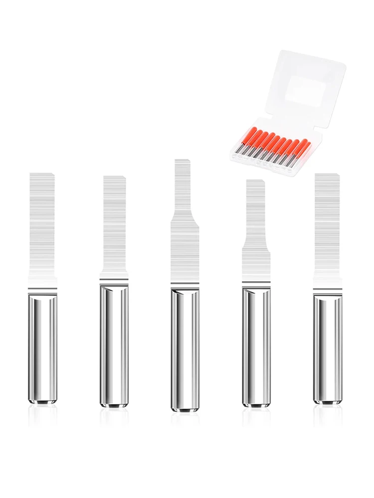 HAMPTON 10PCS PCB Gravur Bits 1/8 "Schaft Spitze Carving Bits 0,8-3,0mm Hartmetall-schaftfräser CNC Router Bit Holz Fräser – Detail 6