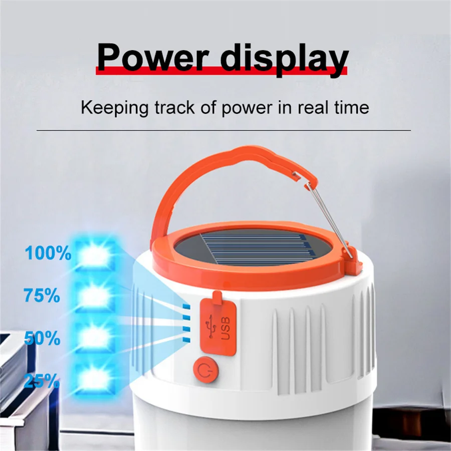 Remote Control Charge 24/42LED Tent Lamp Waterproof Portable Lanterns Emergency Night Market Lights Outdoor Solar Camping Lights