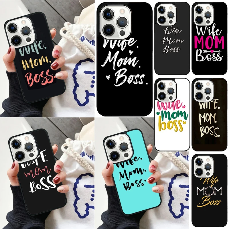 زوجة أمي بوس أمي حافظة هاتف من البولي يوريثان لهاتف آيفون 17 Air Plus Max 16 16e 13 14 15 Pro Max 12 11 15 Pro Max Cover