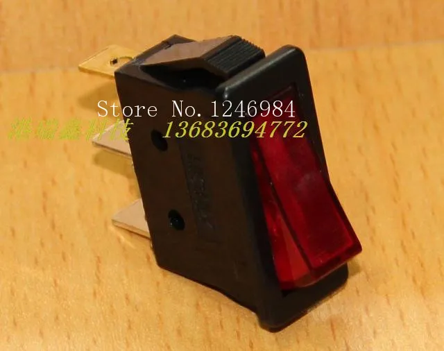 [SA]Power switch HIGHLY HIGHLY red illuminated rocker R11-3BL long flat rocker switch R11-00--100PCS/LOT