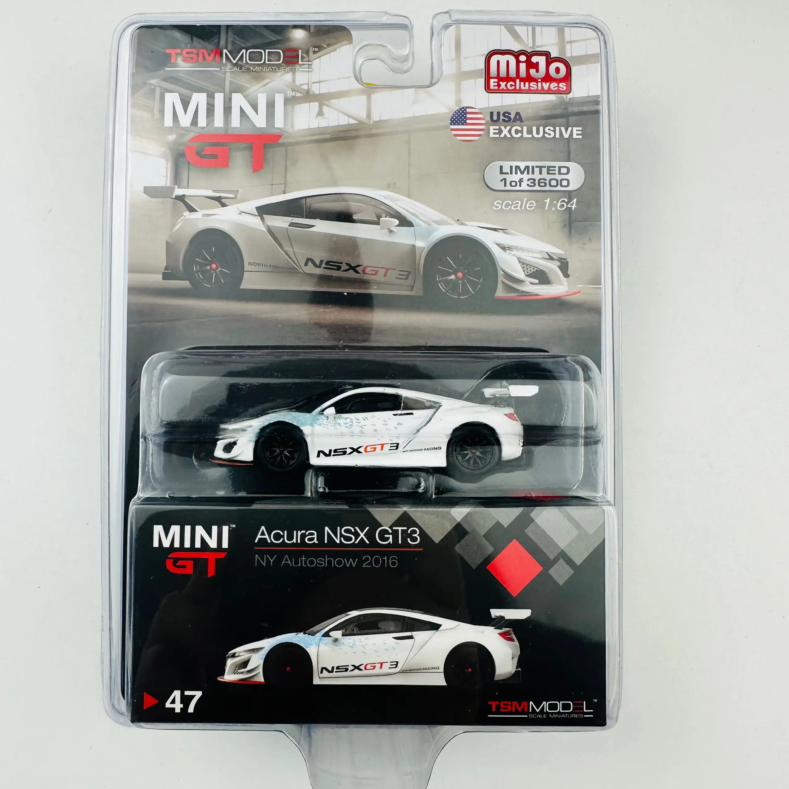 

Коллекция моделей автомобилей из литого сплава TSM Mini Gt 1/64 Minigt 47 NSX GT3 New York Show 2016