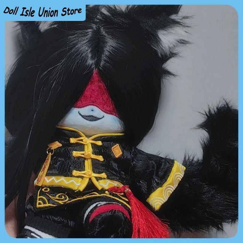 

Игра аниме Monster без атрибутов, кукла с ушками животного, хвостом, плюшевая хлопковая игрушка, платье, плюшевый подарок для косплея