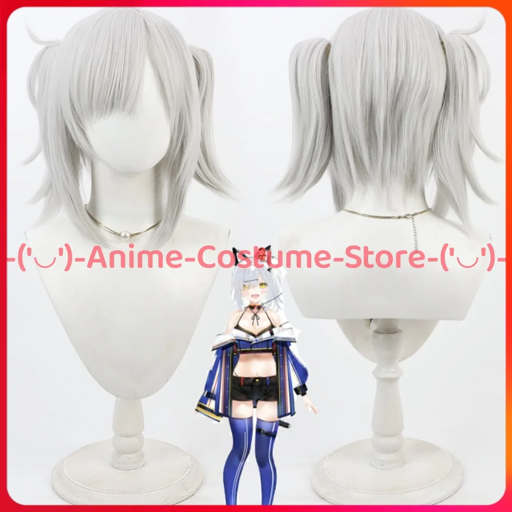 

VTuber Nekomo Patto Nekomo Pato Cosplay Wig Ponytail Anime Character Halloween Carnival Party Wigs Heat Resistant Synthetic Hair