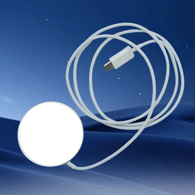 Магнитное беспроводное зарядное устройство USB + Type C для Magsafe IPhone 16 15 14 13 12 Pro Max прозрачная док-станция быстрой Фото №6
