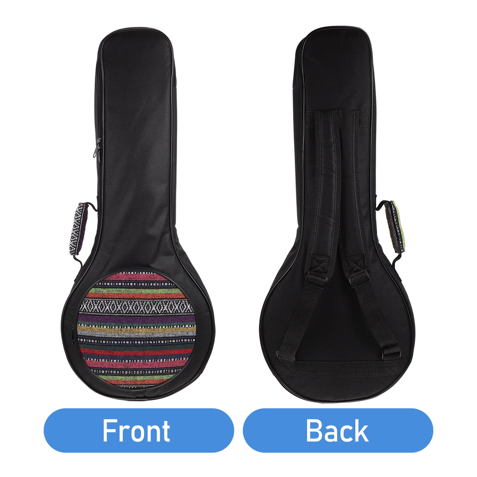 

1 pc Thick Cotton Mandolin Bag Portable Canvas Gig Bag Waterproof Moisture-Proof Adjustable Strap Assorted Colors Guitar