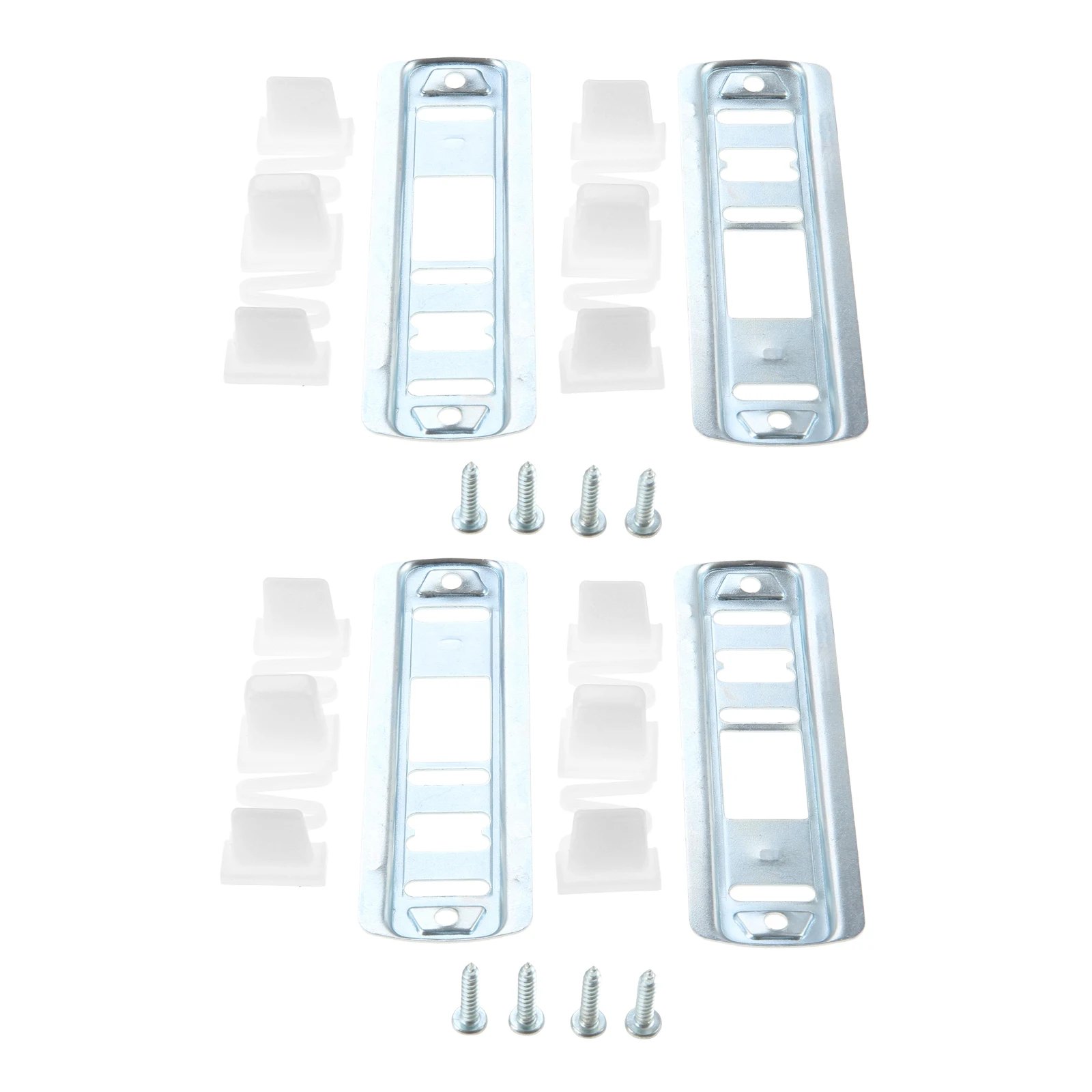 4 Packs Silver Sliding Closet Door Floor Guide for N 6560 3/4