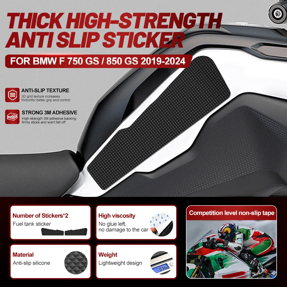 For BMW F 750 GS 850 GS 2019-2024 Motorcycle Fuel Tank Stickers Motorfiets Accessories UV Resistant Frame Sliders Cover