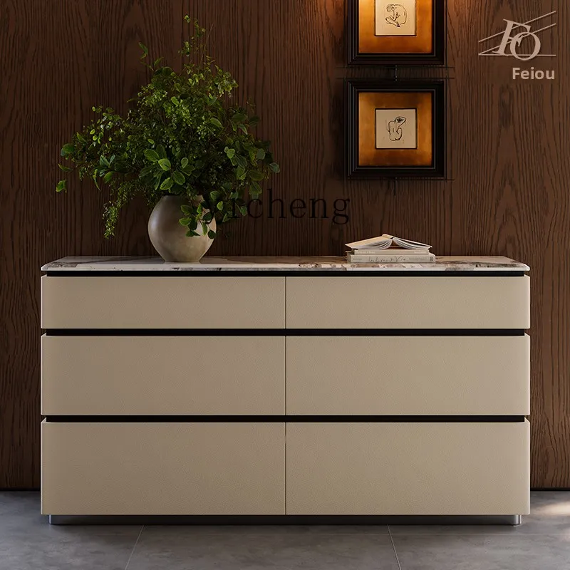 

LX chest side cabinet custom marble bedroom TV