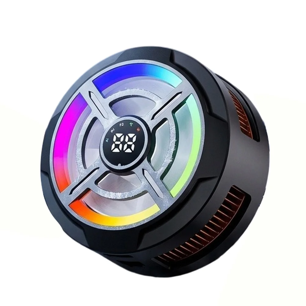 Semiconductor Phone Cooler 21W Magnetic Mount Digital Display Compact 6x6x3cm for Mobile For Gaming and Streaming