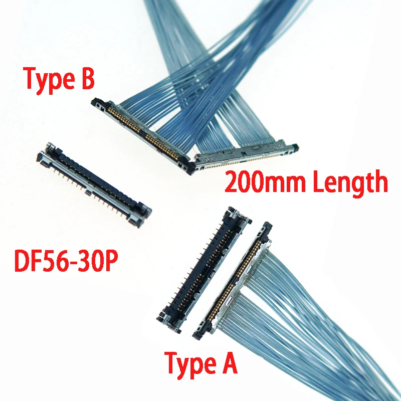 

Factory Custom 30Pin Lvds Cable DF56-30P Same/Reverse Direction 200mm Length for Icd Panel
