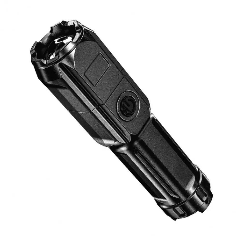 

LED Telescopic Zoom Strong Light Flashlight USB Charging Compact Portable Focused Long-range Portable Household Flashlight