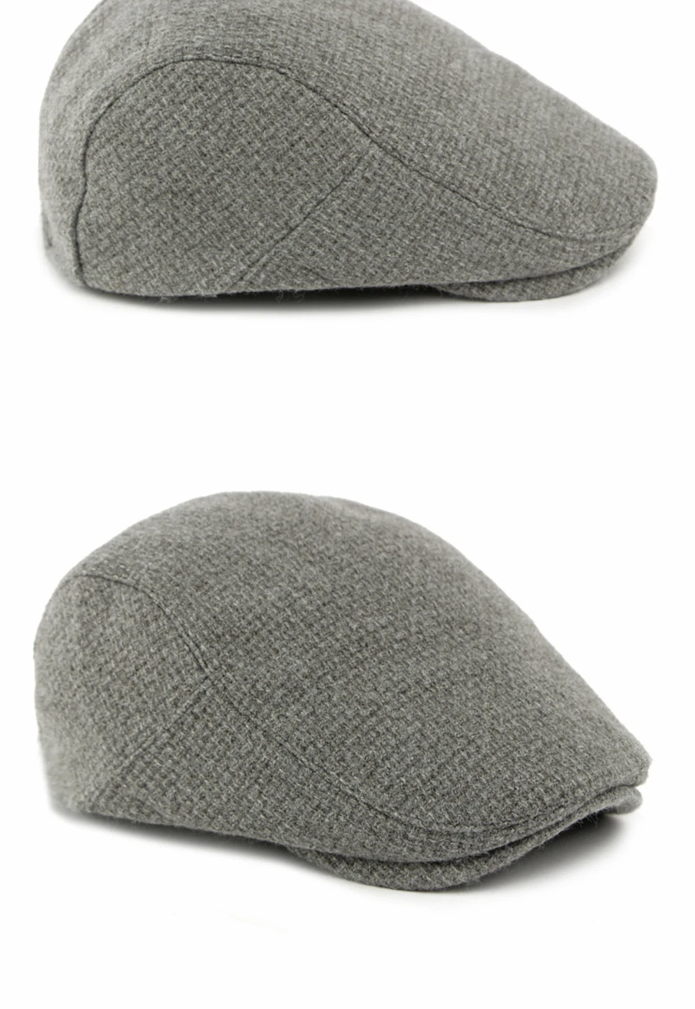 HT4887 Baskenmütze für Herren und Damen, Künstler-Baskenmütze, verstellbare Ivy-Flatcap, Unisex, Herbst-Winter, gestrickte Woll-Baskenmütze – Detail 12