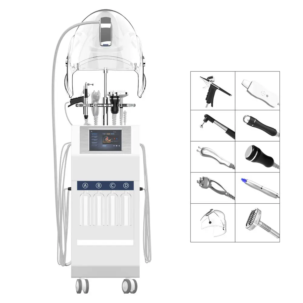 Longermay 11 In 1 Oxygen Jet Peel Skin Rejuvenation Feature Skin Care Machine Skin Deep Clean For Beauty Salon Use