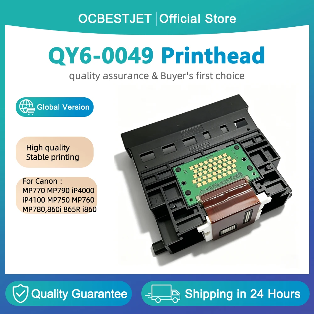 

Печатающая головка QY6-0049 для Canon QY6-0049, совместимая с Canon MP770, MP790, iP4000, iP4100, MP750, MP760, MP780, 860i, 865R, i860, i865, MP770