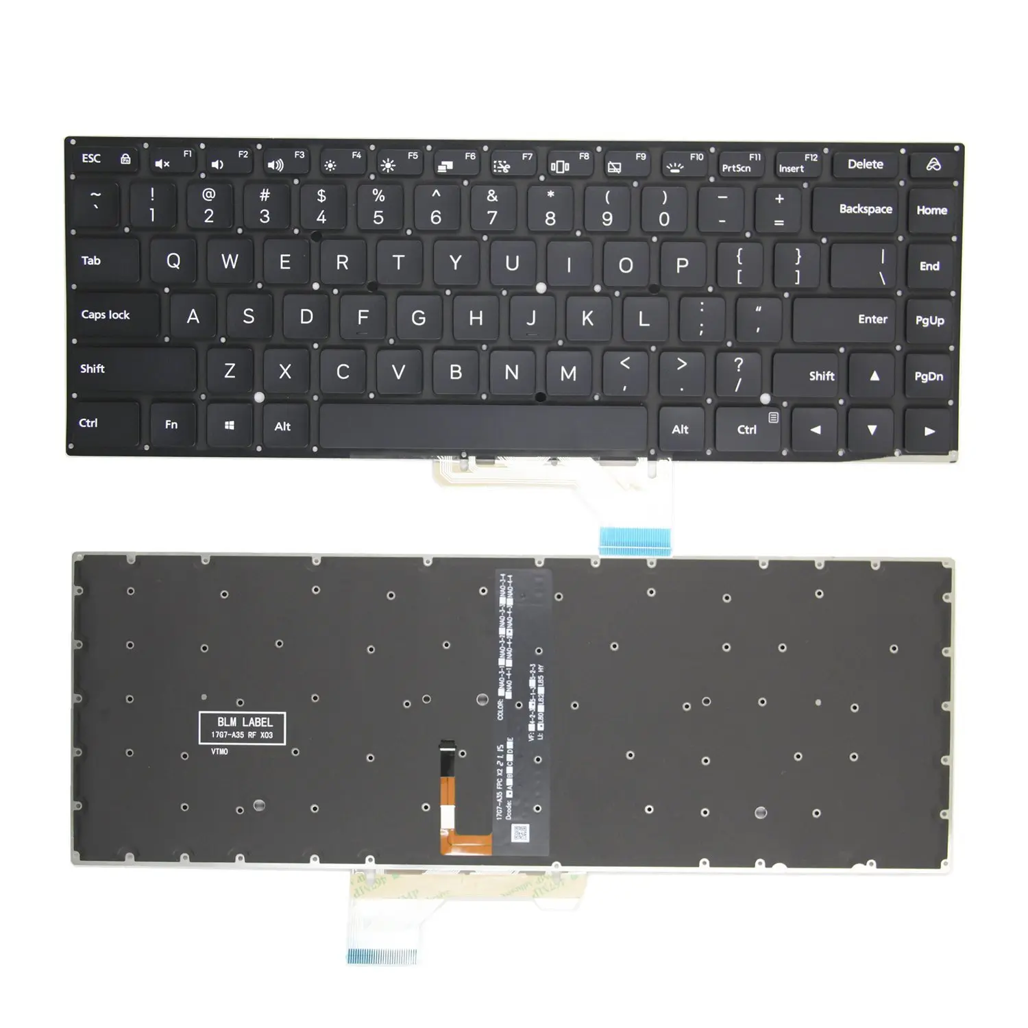 

New US English Keyboard For XIAOMI MI PRO XMA2009-AD With Backlit Black