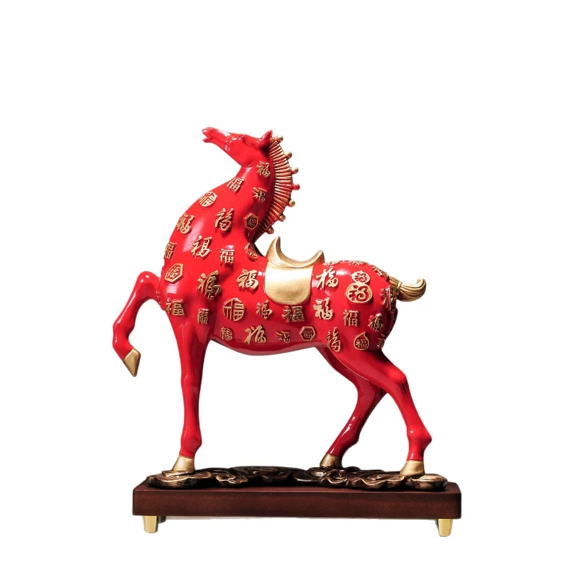 LTT immediately made a fortune Guochao ornament wine cabinet TV cabinet office decoration ornament