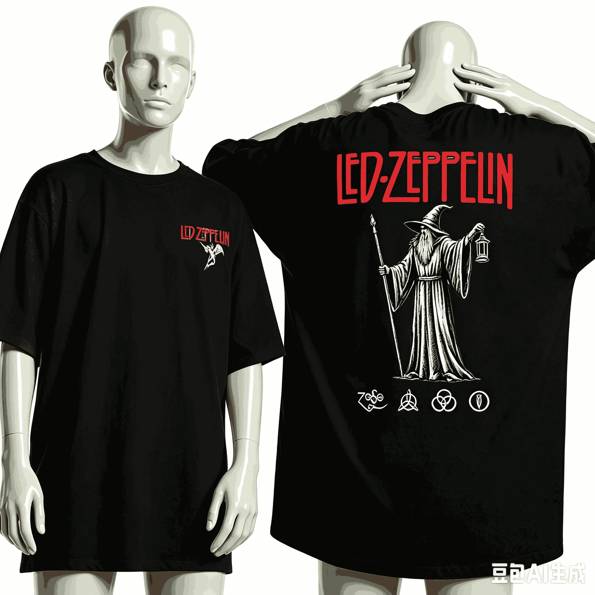 Led Zeppelin for Fan Gift T-shirt Men Women Harajuku Oversized Unisex Short Sleeve Streetwear high quality Couples Comfortable