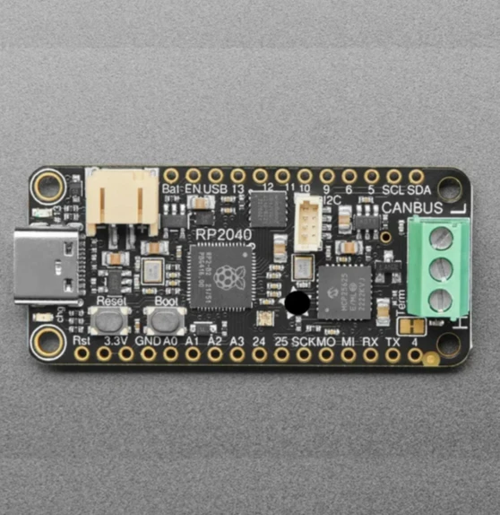 5724 Adafruit RP2040 CAN Bus Feather with MCP2515 CAN Controller - STEMMA QT