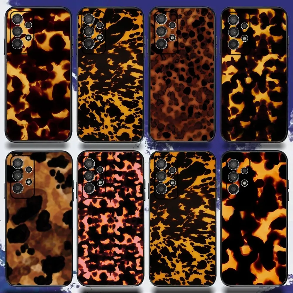 

Tortoise Shell Marble Pattern Phone Case For Samsung S24,S21,S22,S23,S30,Ultra,S20,Plus,Fe,Lite,Note,10,9,5G Black Soft Cover