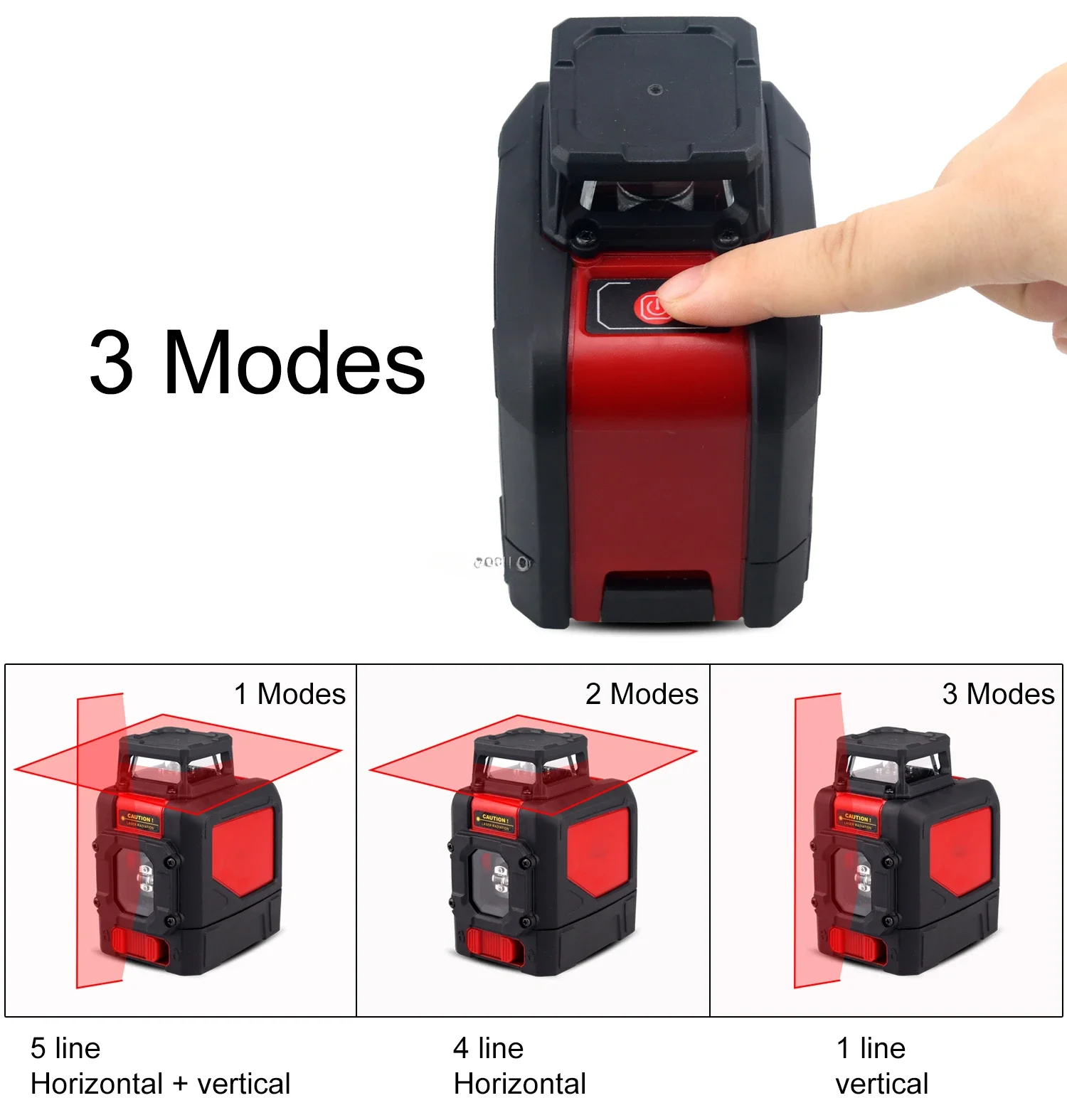 5 Lines Level For Ground Leveling With Magnetic Support With Remote Control