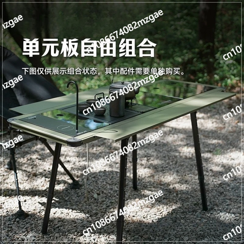 Portable Expandable & Connectable Camping Table for Outdoor Picnic, Modular Splicing Folding Table for Camping & Backyard
