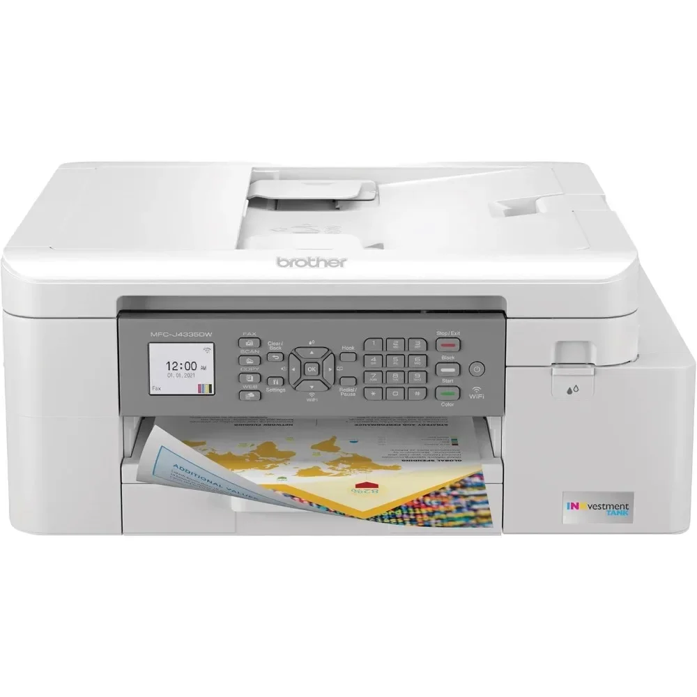 Impresora todo en uno con tanque INKvestment MFC-J4335DW con impresión dúplex e inalámbrica más hasta 1 año de tinta en caja