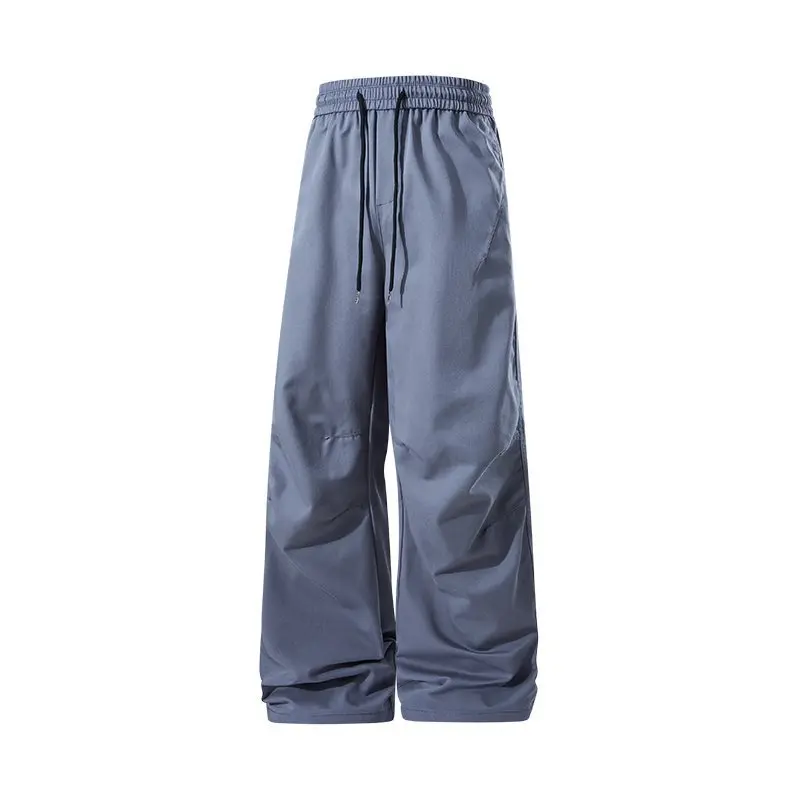 

American Sle Loose Straight Leg Casual Men's Pants Spring 2026 Trendy Brand Low Waist Zipper Opening Cotton Jeans