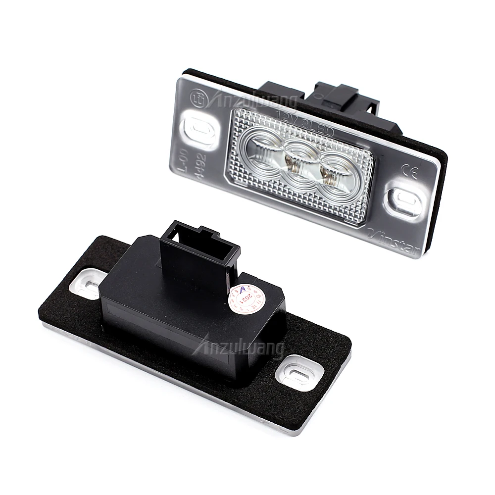 2pcs For Porsche Cayenne 02-10 VW Golf 5 Touareg MK1 Tiguan 07-15 Passat B5.5 LED Number License Plate Light Tail Lamps