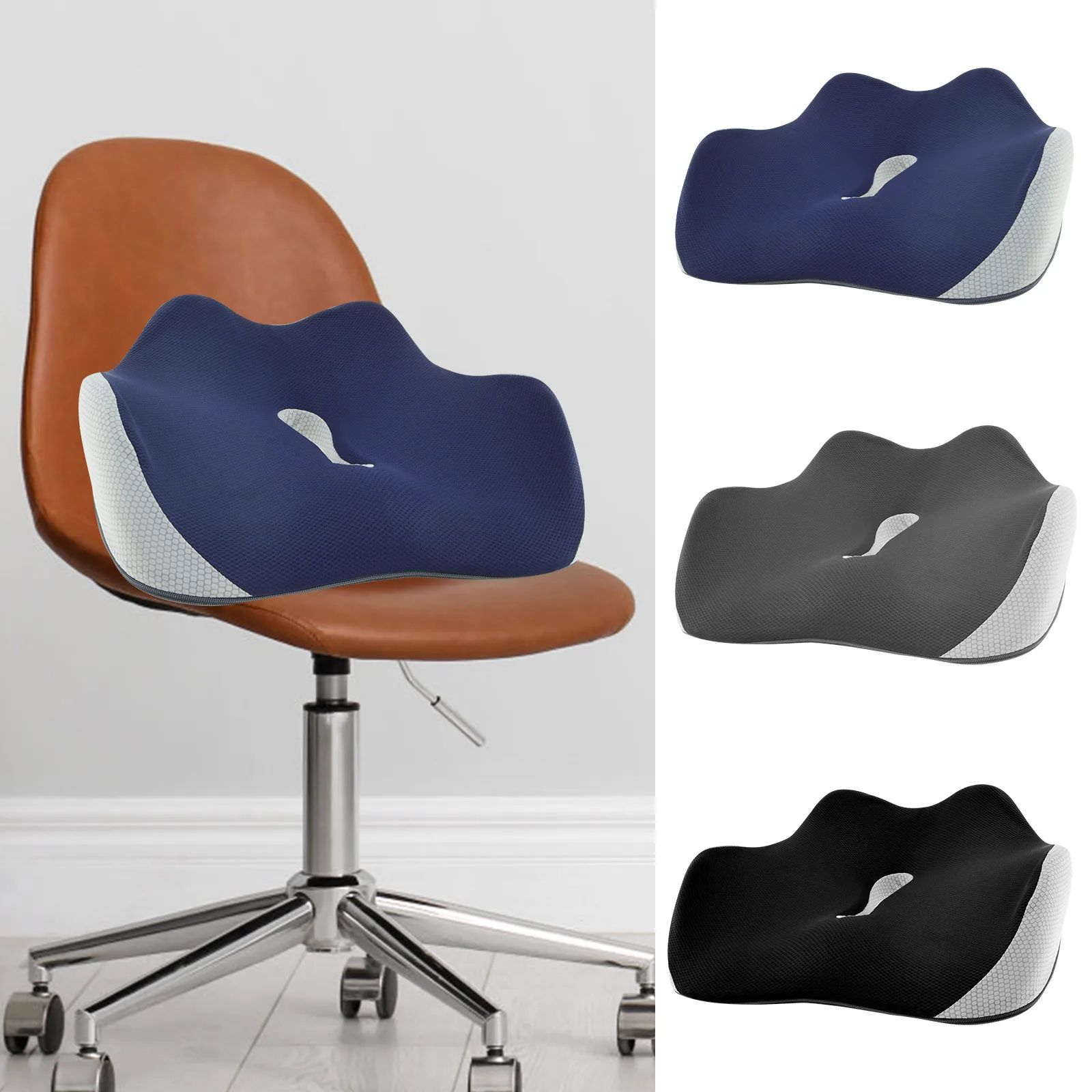 Memory Foam Sitzkissen Bürostuhl kissen mit abnehmbarem, rutsch festem, atmungsaktivem Autos itz kissen zur Reduzierung der Lenden ermüdung