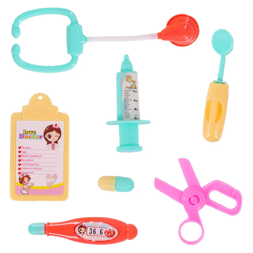 Miniature Items 30cm Nurse Doll with Accessories Dog Set Washing Set Mini Dollhouse for Barbie Princess Toys for Girl Doll