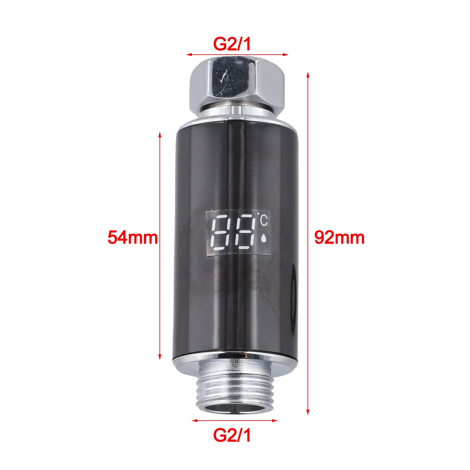 Baby Bathing 92*33mm G1 2 Water Temperature Display LED Water Temperature Display Lighting User-friendly Design