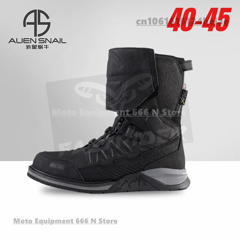 

ALIEN SNAIL MT-30 Cowhide Motorcycle Boots wear-resisting Waterproof motocross Riding Botas MotorbikeTravel Boots