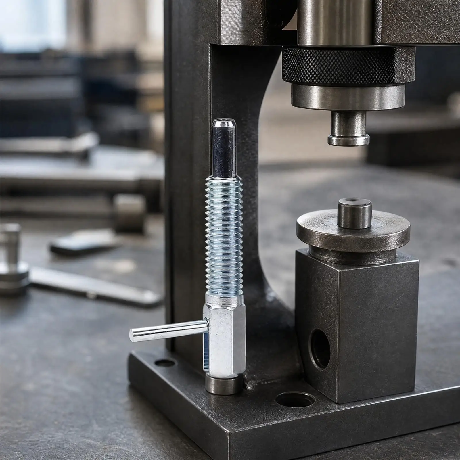 Quick Release Spring Loaded Pin Carbon Steel Indexing Plunger for Automation Fixture Positioning Wear Resistant Galvanized