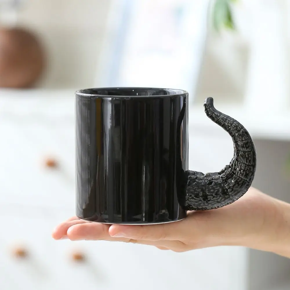 Three-dimensional Tail Mug Funny Monster Internet Celebrity Water Cup Personality Strange Cup Large Capacity Ceramic Water Cup