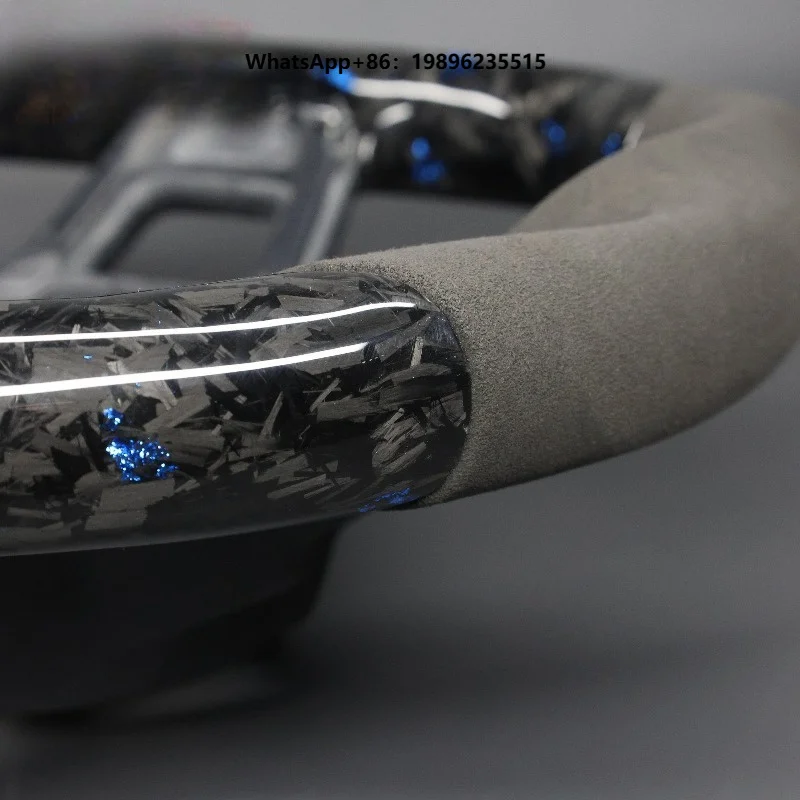 Carbon for CC R Line GTD Modify Car Custom Brand New Style Sport Real Forged Carbon Fiber Steering Wheel