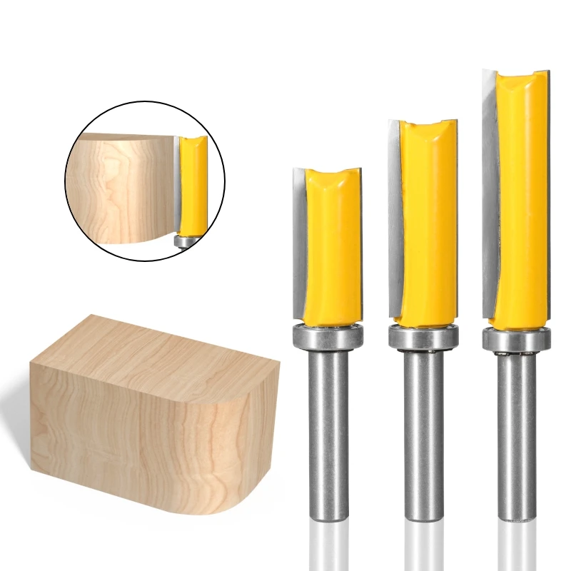 YUSUN 8MM Shank Cove 14MM Pattern Bit Router Bit Carbide Cutters Woodworking Milling Cutter For Wood Bit Face Mill End Mill